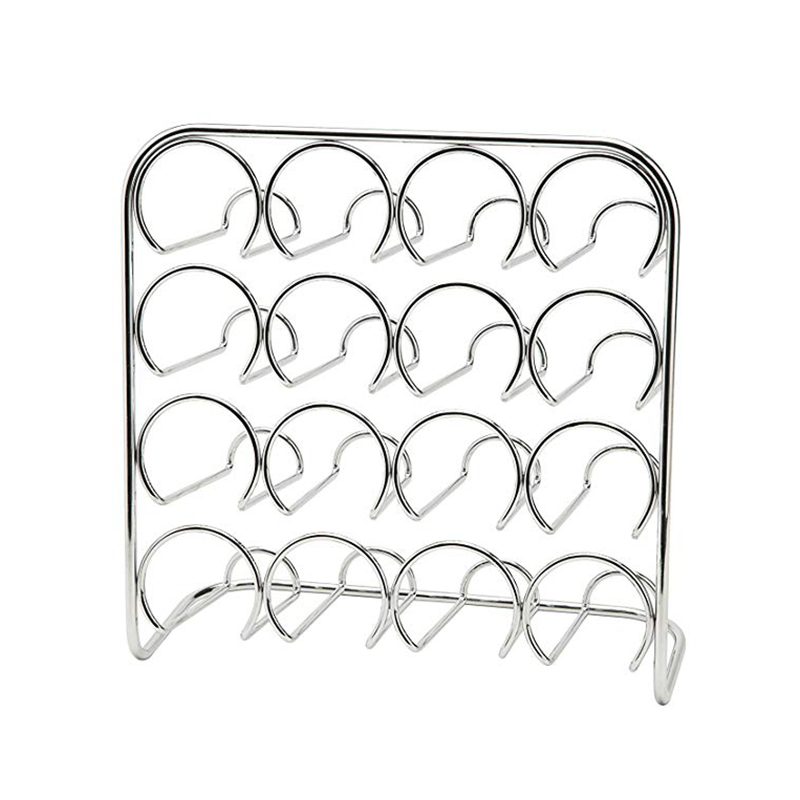 Table Spice Rack - Chrome Storage Stand for 12 ,16,24 jars